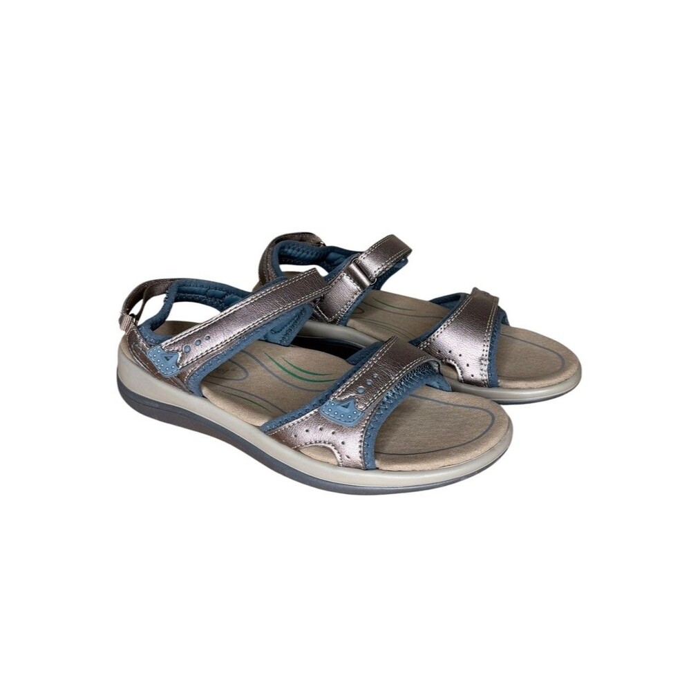 Orthofeet Women’s Sandals Size 6 W Metallic Bronze Orthopedic Comfort Flat